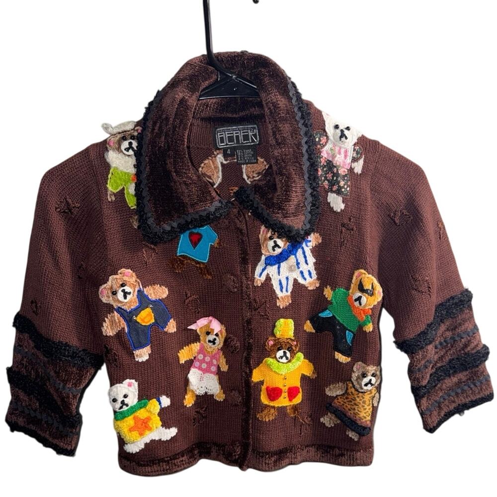 Vintage berek bear cardigan style sweater
